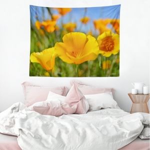 Yellow Poppy Tapestry